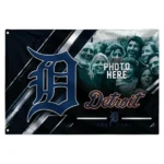 Detroit Tigers House Flag Custom Diagonal Stripes Navy Best Selling