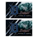 Detroit Tigers House Flag Custom Diagonal Stripes Navy Best Selling