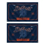 Detroit Tigers House Flag Personalized Ornate Border Navy Best Selling