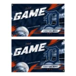 Detroit Tigers House Flag Personalized Tech Panels Navy Best Selling