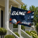 Detroit Tigers House Flag Personalized Tech Panels Navy Best Selling