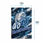 Drake Bulldogs Garden Flag Custom Glowing Star Blue Best Selling