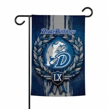 Drake Bulldogs Garden Flag Customized Laurel Wreath Blue Best Selling