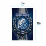 Drake Bulldogs Garden Flag Customized Laurel Wreath Blue Best Selling