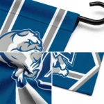 Drake Bulldogs Garden Flag Personalized Chevron Stripes Blue Best Selling