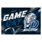 Drake Bulldogs House Flag Custom Action Streaks Blue Best Selling