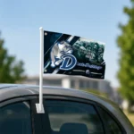 Drake Bulldogs House Flag Custom Diagonal Stripes Blue Best Selling
