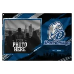 Drake Bulldogs House Flag Customized Framed Photo Blue Black Best Selling