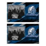 Drake Bulldogs House Flag Customized Framed Photo Blue Black Best Selling