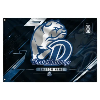 Drake Bulldogs House Flag Customized Speed Slashes Blue Best Selling