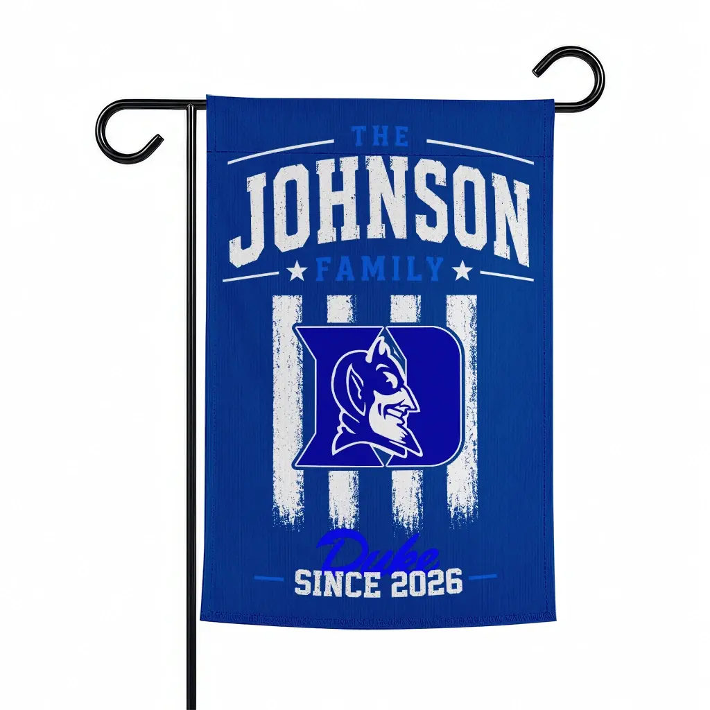Duke Blue Devils Garden Flag Custom Distressed Stripes Blue Best Selling Duke Blue Devils Garden Flag Custom Distressed Stripes Blue Best Selling