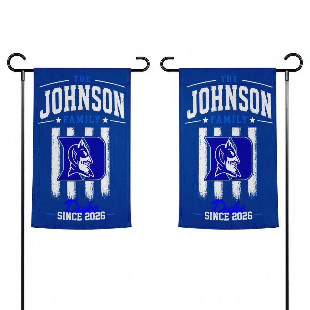 Duke Blue Devils Garden Flag Custom Distressed Stripes Blue Fashion Forward Duke Blue Devils Garden Flag Custom Distressed Stripes Blue Fashion Forward