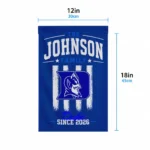 Duke Blue Devils Garden Flag Custom Distressed Stripes Blue Best Selling