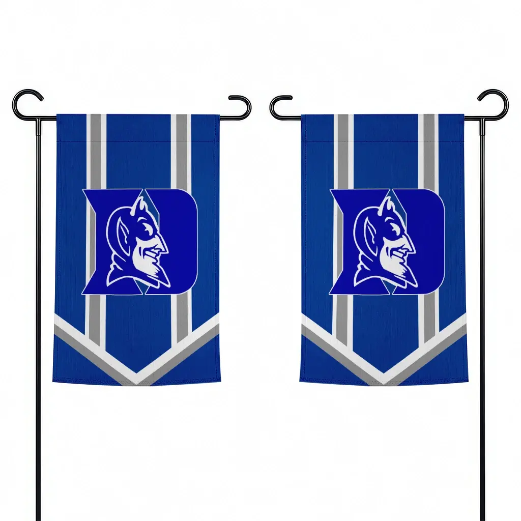 Duke Blue Devils Garden Flag Customized Chevron Stripes Blue Fashion Forward Duke Blue Devils Garden Flag Customized Chevron Stripes Blue Fashion Forward