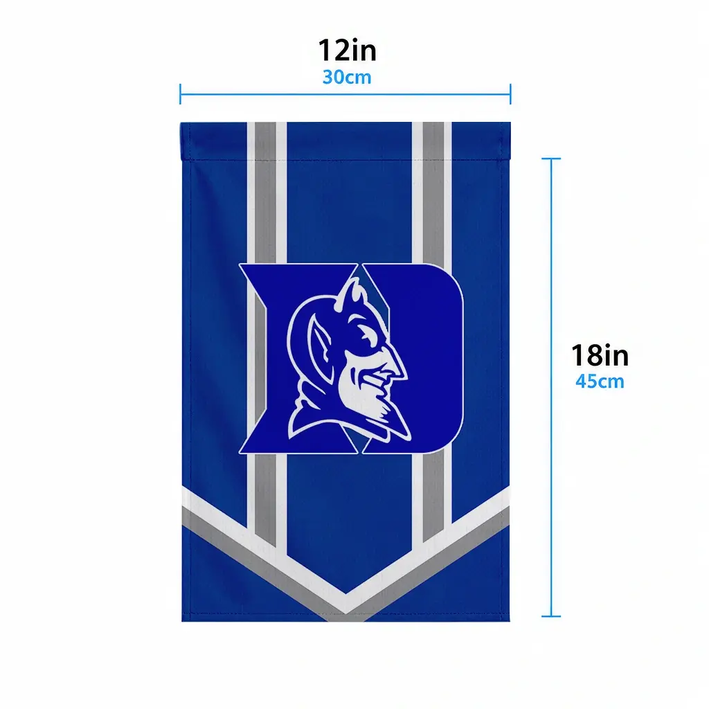 Duke Blue Devils Garden Flag Customized Chevron Stripes Blue High Quality Duke Blue Devils Garden Flag Customized Chevron Stripes Blue High Quality