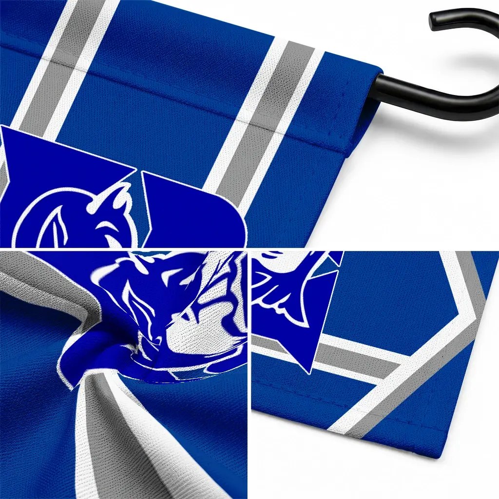 Duke Blue Devils Garden Flag Customized Chevron Stripes Blue Latest Model Duke Blue Devils Garden Flag Customized Chevron Stripes Blue Latest Model