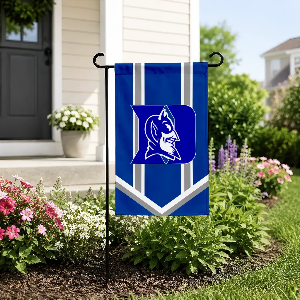 Duke Blue Devils Garden Flag Customized Chevron Stripes Blue New Arrival Duke Blue Devils Garden Flag Customized Chevron Stripes Blue New Arrival