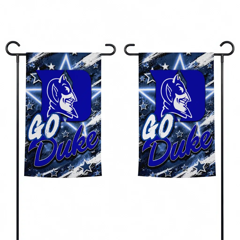 Duke Blue Devils Garden Flag Personalized Glowing Star Blue Fashion Forward Duke Blue Devils Garden Flag Personalized Glowing Star Blue Fashion Forward