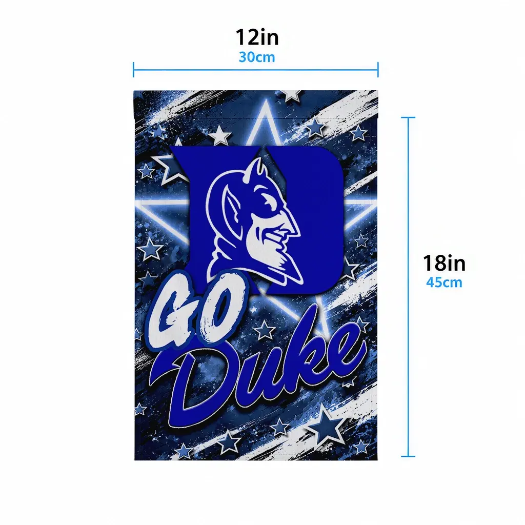 Duke Blue Devils Garden Flag Personalized Glowing Star Blue High Quality Duke Blue Devils Garden Flag Personalized Glowing Star Blue High Quality