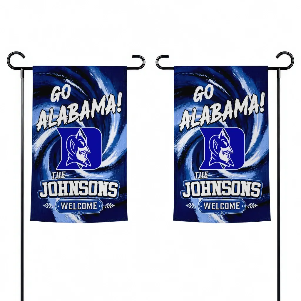 Duke Blue Devils Garden Flag Personalized Swirl Vortex Blue Fashion Forward Duke Blue Devils Garden Flag Personalized Swirl Vortex Blue Fashion Forward