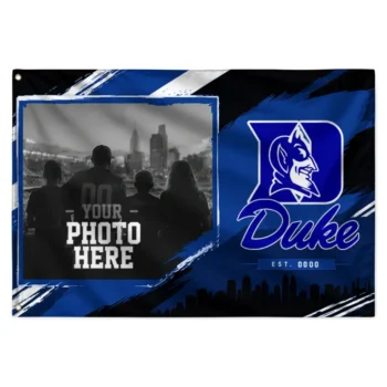 Duke Blue Devils House Flag Custom Framed Photo Blue Black Best Selling