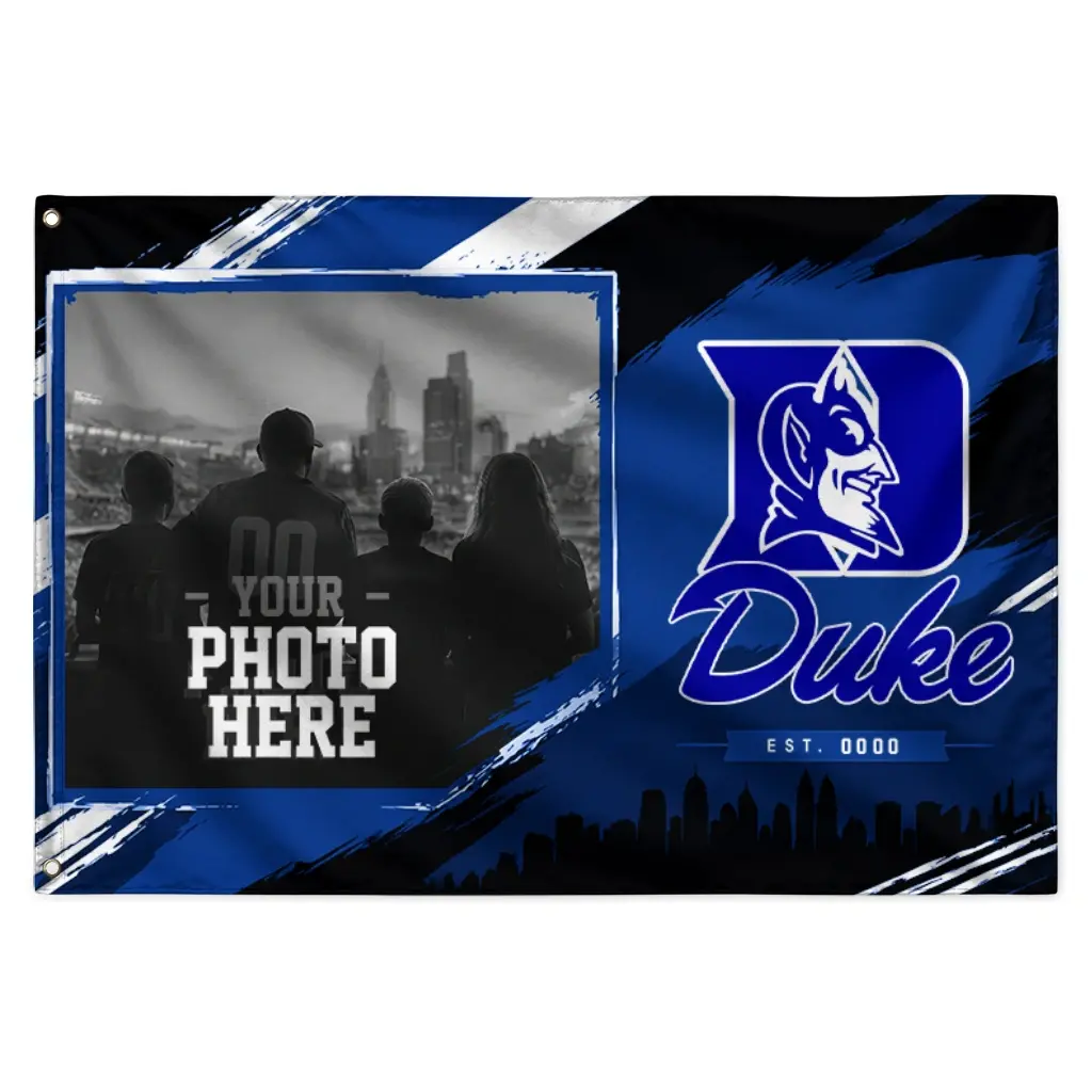 Duke Blue Devils House Flag Custom Framed Photo Blue Black Best Selling Duke Blue Devils House Flag Custom Framed Photo Blue Black Best Selling