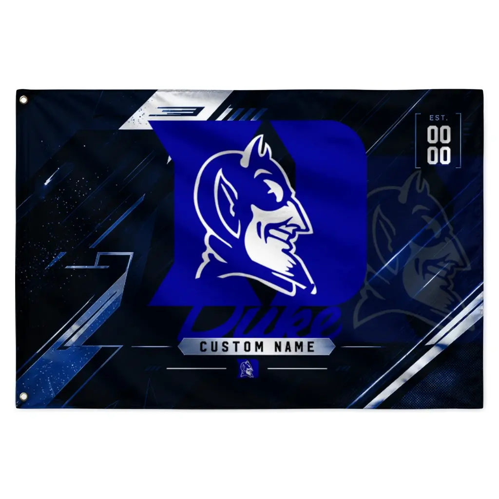 Duke Blue Devils House Flag Custom Speed Slashes Blue Best Selling Duke Blue Devils House Flag Custom Speed Slashes Blue Best Selling