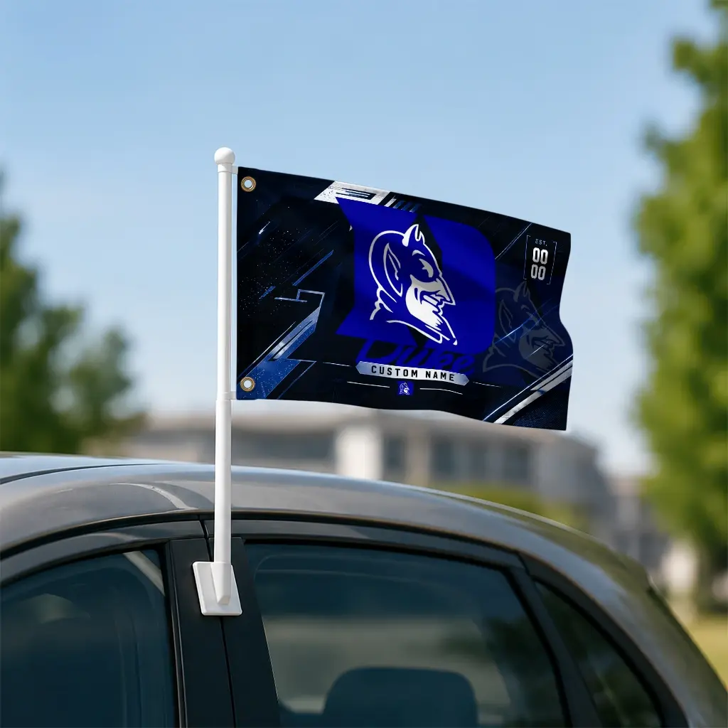 Duke Blue Devils House Flag Custom Speed Slashes Blue Latest Model Duke Blue Devils House Flag Custom Speed Slashes Blue Latest Model