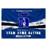 Duke Blue Devils House Flag Customized Brushed Streaks Blue Best Selling