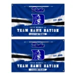 Duke Blue Devils House Flag Customized Brushed Streaks Blue Best Selling
