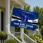 Duke Blue Devils House Flag Customized Brushed Streaks Blue Best Selling