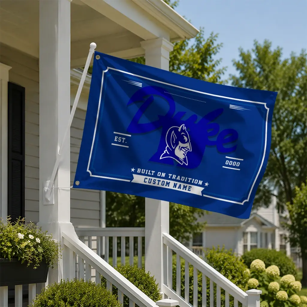 Duke Blue Devils House Flag Customized Ornate Border Blue New Arrival Duke Blue Devils House Flag Customized Ornate Border Blue New Arrival