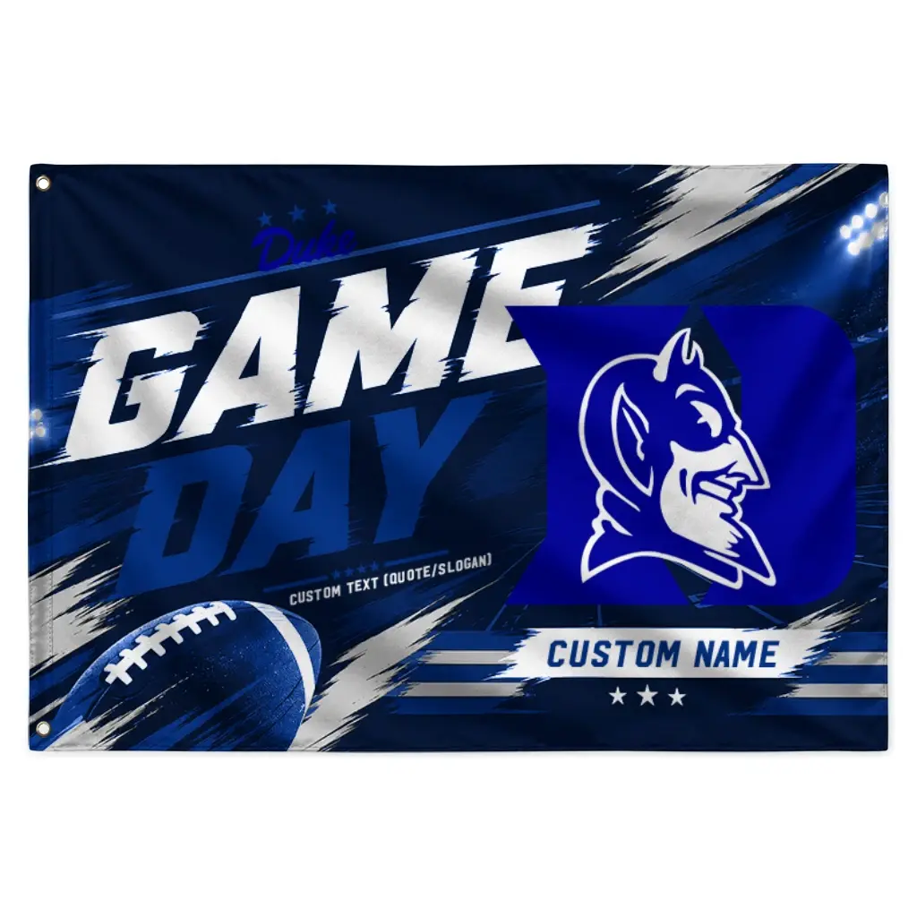 Duke Blue Devils House Flag Personalized Action Streaks Blue Best Selling Duke Blue Devils House Flag Personalized Action Streaks Blue Best Selling