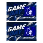 Duke Blue Devils House Flag Personalized Action Streaks Blue Best Selling