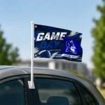 Duke Blue Devils House Flag Personalized Action Streaks Blue Best Selling