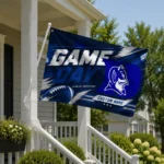 Duke Blue Devils House Flag Personalized Action Streaks Blue Best Selling