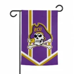 East Carolina Pirates Garden Flag Custom Chevron Stripes Purple Best Selling