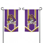 East Carolina Pirates Garden Flag Custom Chevron Stripes Purple Best Selling