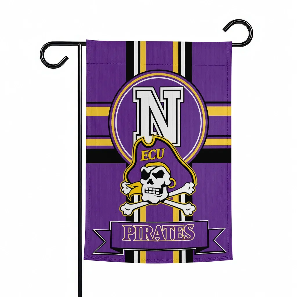 East Carolina Pirates Garden Flag Custom Circle Medallion Purple Best Selling East Carolina Pirates Garden Flag Custom Circle Medallion Purple Best Selling