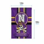 East Carolina Pirates Garden Flag Custom Circle Medallion Purple Best Selling
