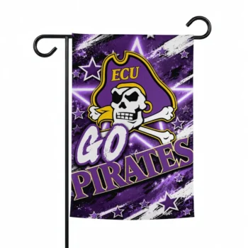 East Carolina Pirates Garden Flag Customized Glowing Star Purple Best Selling