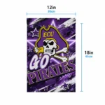 East Carolina Pirates Garden Flag Customized Glowing Star Purple Best Selling