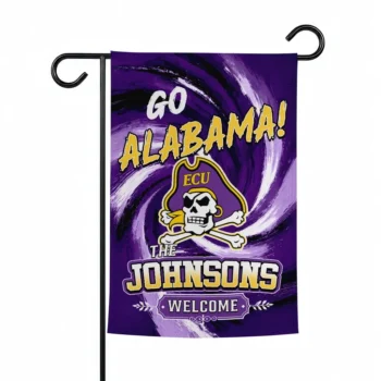 East Carolina Pirates Garden Flag Customized Swirl Vortex Purple Best Selling