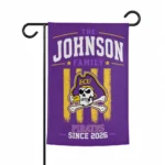 East Carolina Pirates Garden Flag Personalized Distressed Stripes Purple Best Selling