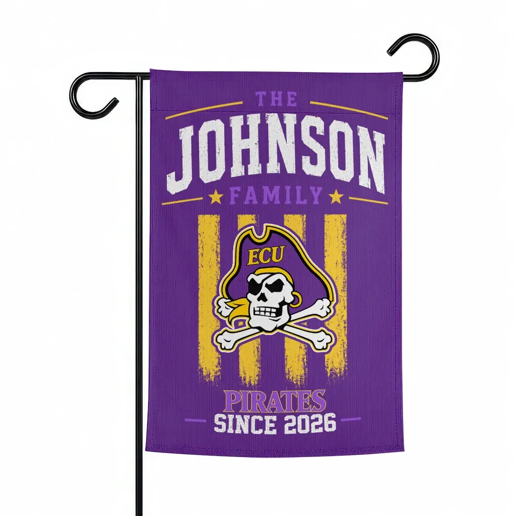 East Carolina Pirates Garden Flag Personalized Distressed Stripes Purple Best Selling East Carolina Pirates Garden Flag Personalized Distressed Stripes Purple Best Selling