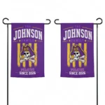 East Carolina Pirates Garden Flag Personalized Distressed Stripes Purple Best Selling