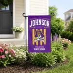 East Carolina Pirates Garden Flag Personalized Distressed Stripes Purple Best Selling