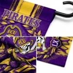 East Carolina Pirates Garden Flag Personalized Laurel Wreath Purple Best Selling