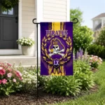 East Carolina Pirates Garden Flag Personalized Laurel Wreath Purple Best Selling