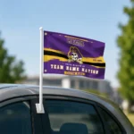East Carolina Pirates House Flag Custom Brushed Streaks Purple Best Selling